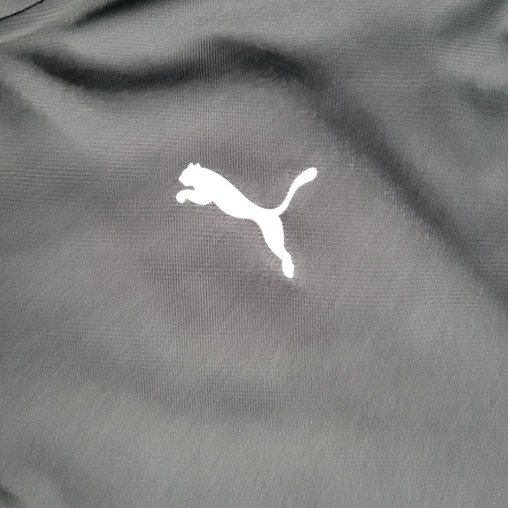 Puma Track Jacket Mens 3XL Black Full Zip Training Mock Neck Athletic Logo